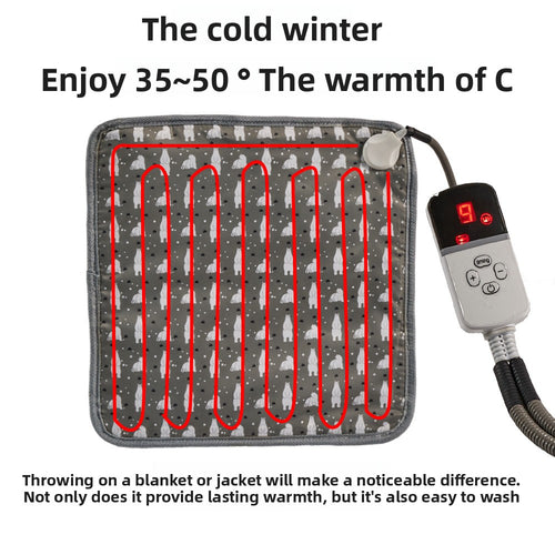 9-Level Adjustable Waterproof Pet Electric Heating Blanket with Removable Washable Cover and Chew Resistant Steel Cord