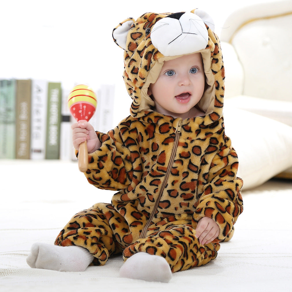 Animal Print Baby Romper Jumpsuit