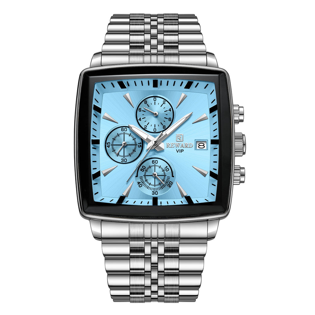 Men's watch with multi-function chronograph