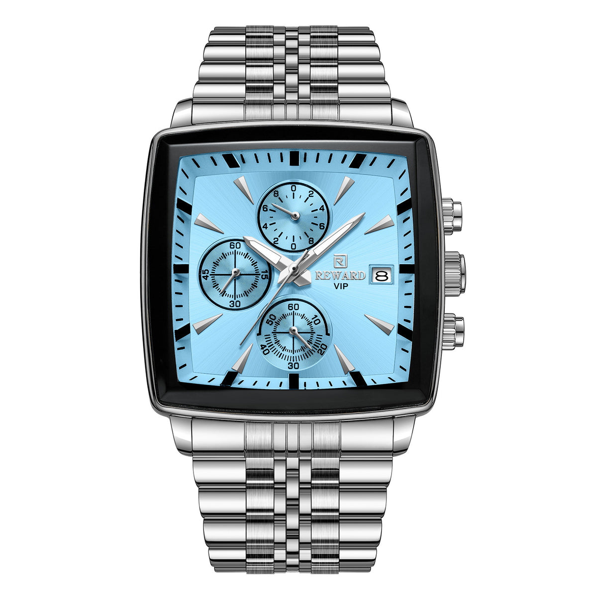 Men's watch with multi-function chronograph