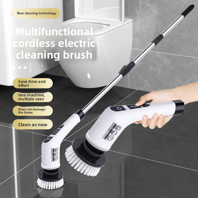 Electric Cleaning Brush with Multiple Attachments