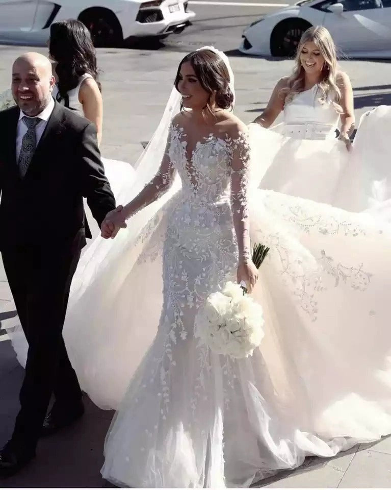 Mermaid OffShoulder Wedding Dress