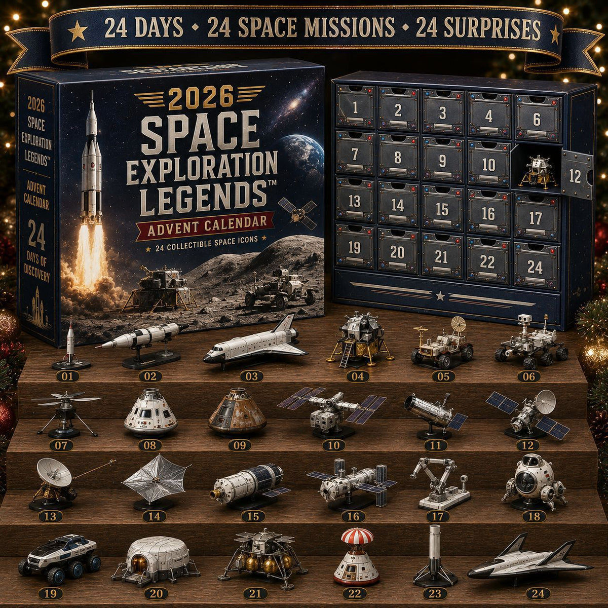 Aircraft Series Blind Box Advent Calendar Christmas Toy