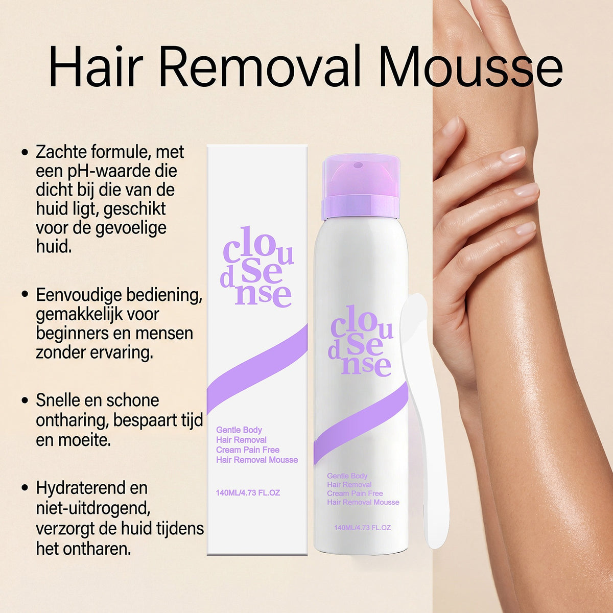 Gentle Hair Removal Mousse Spray