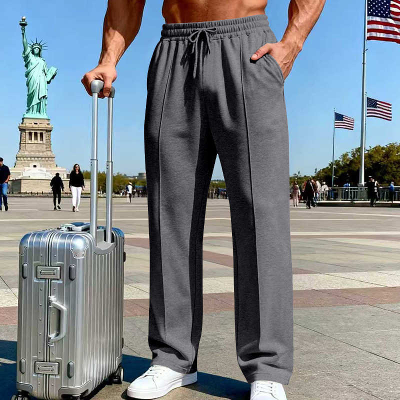 Men's straight-leg casual sportswear business pants