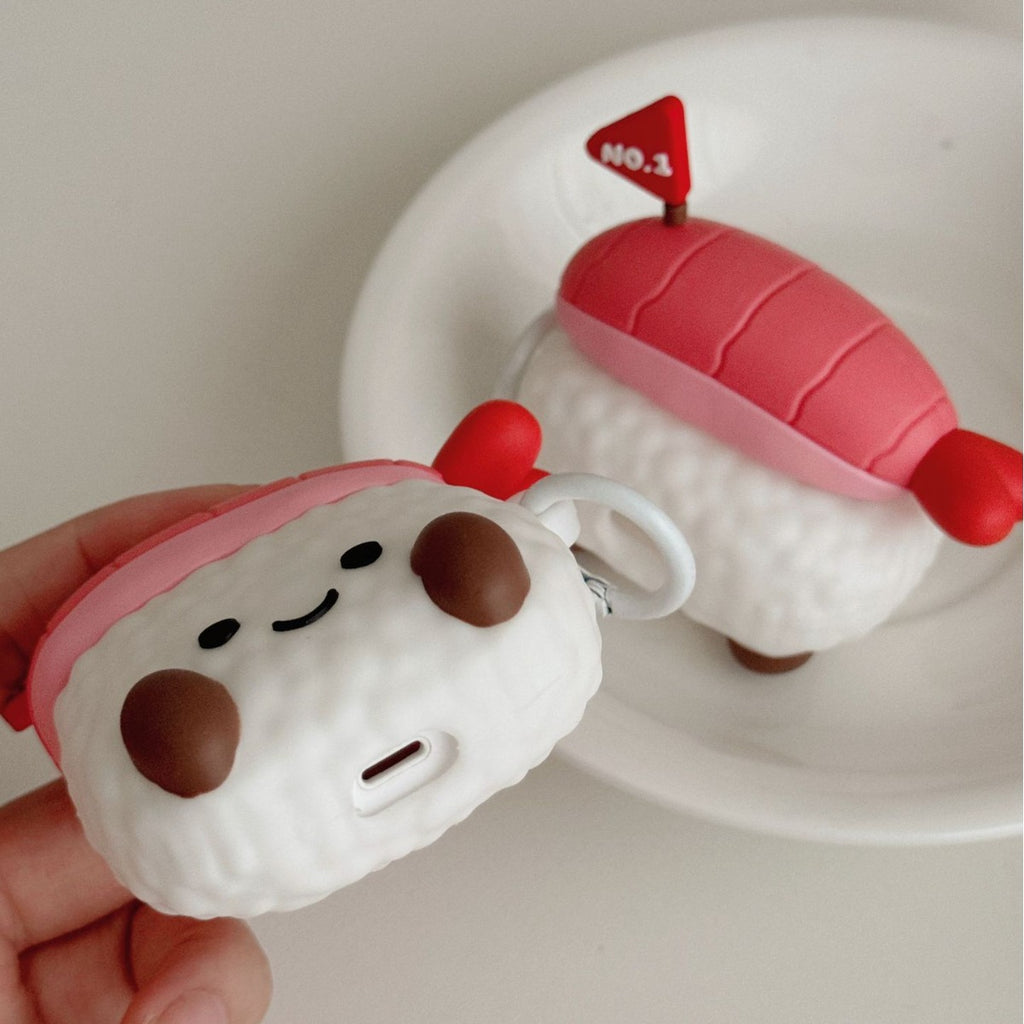 Cute Sweet Shrimp Sushi AirPods Pro3 Apple Bluetooth Headphone Case