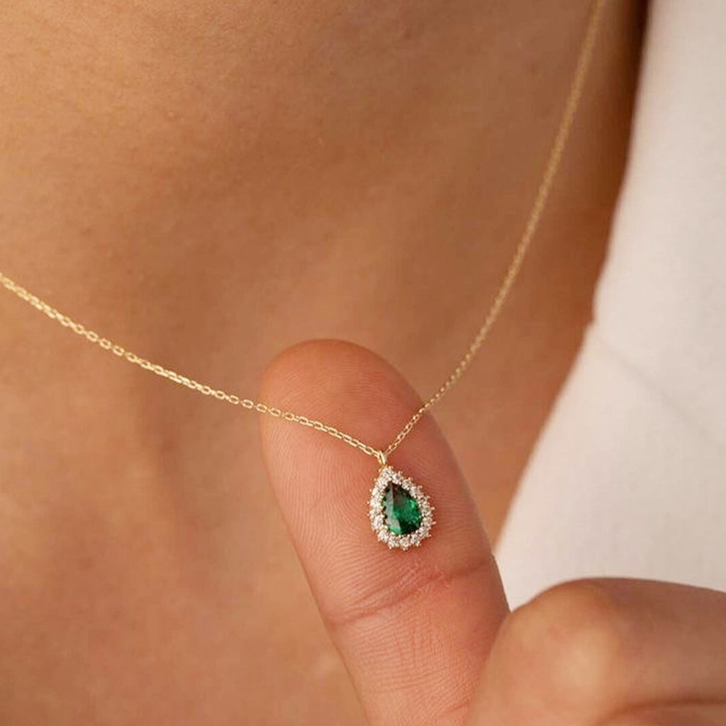 French-style gold-plated copper necklace