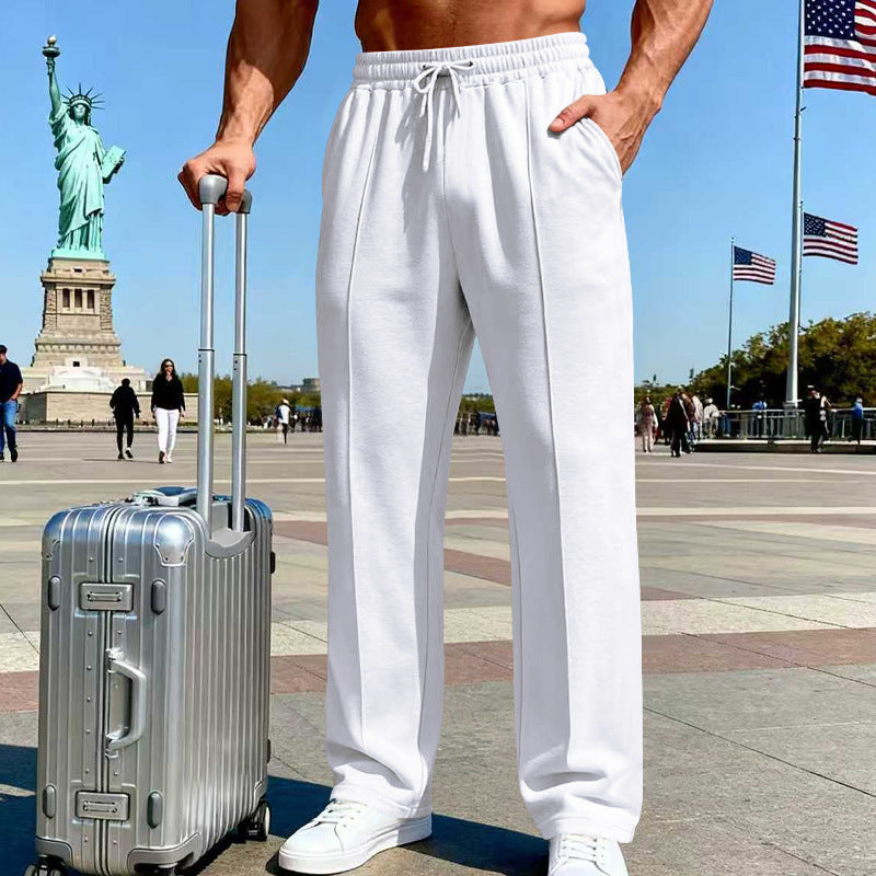 Men's straight-leg casual sportswear business pants