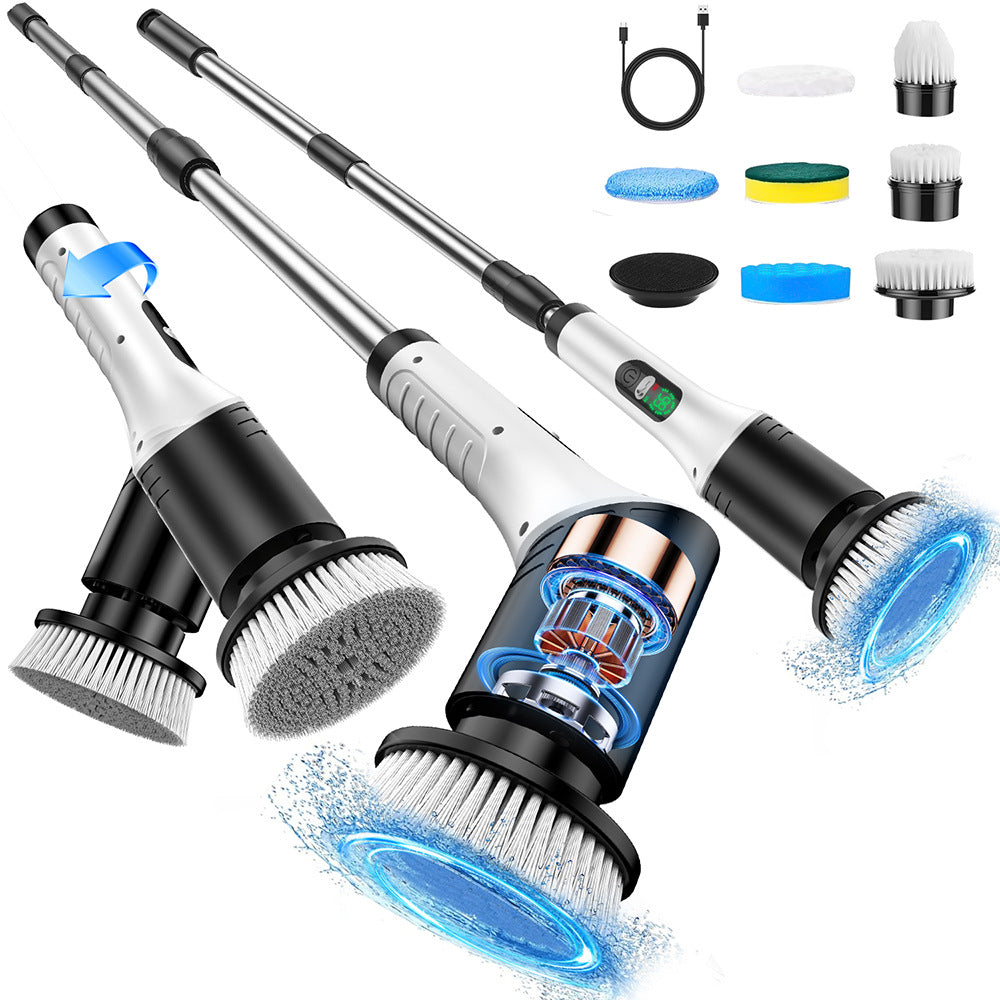 Electric Digital Display Multi-Functional Cleaning Brush