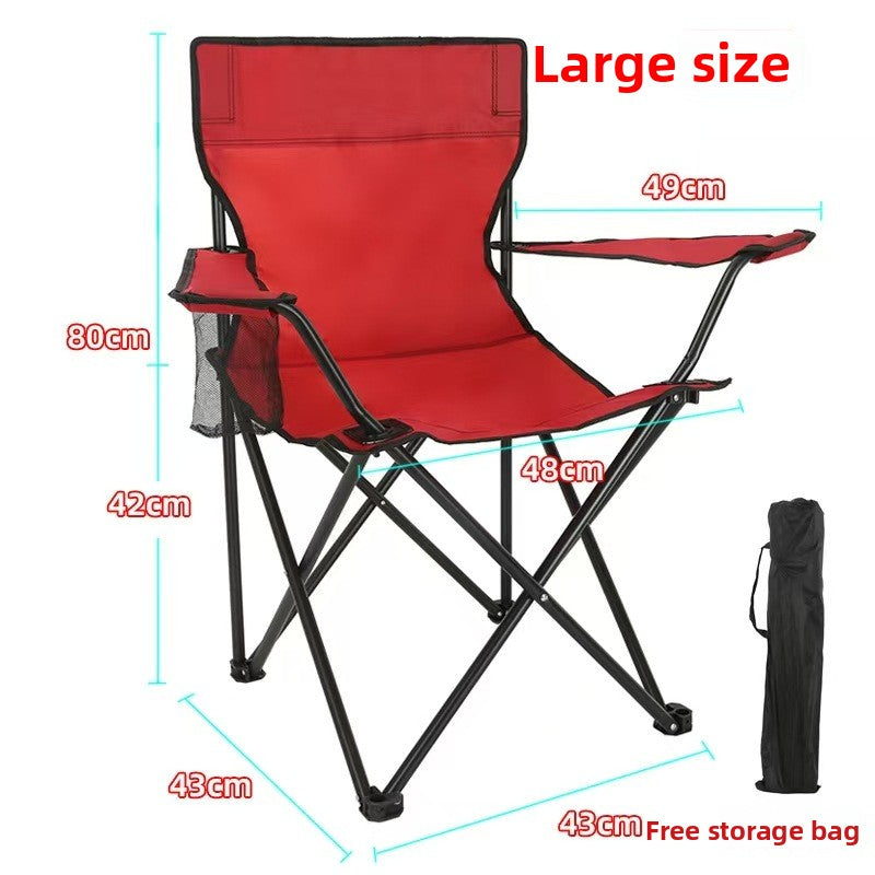 Portable Folding Chair with Backrest for Outdoor Activities