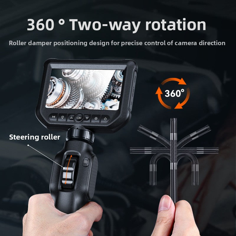 4.3 Inch Screen Dual-Lens Pipe Inspection Endoscope