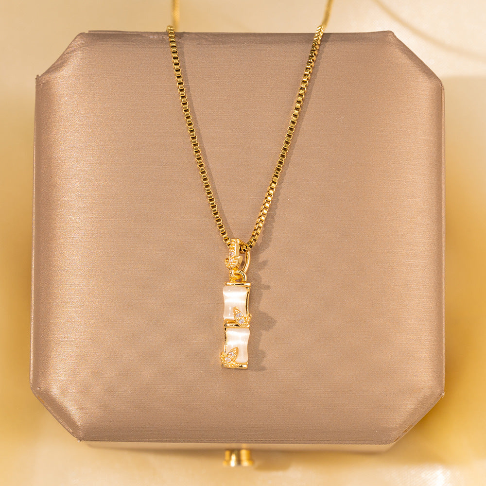 Minimalist Titanium Steel Clavicle Necklace