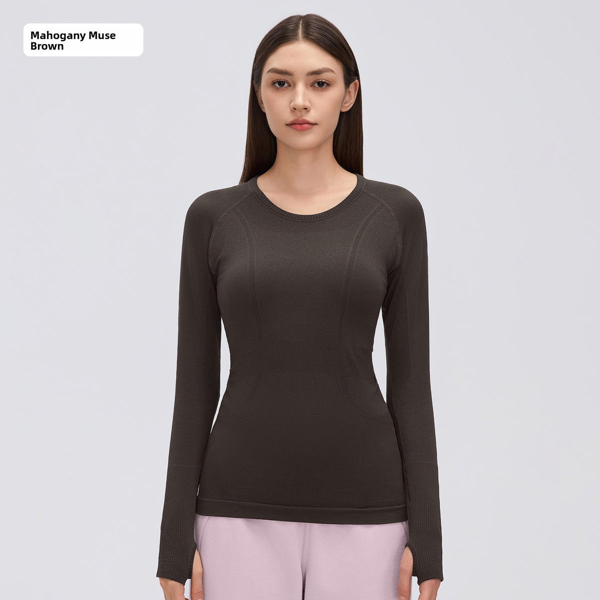 Seamless yoga top