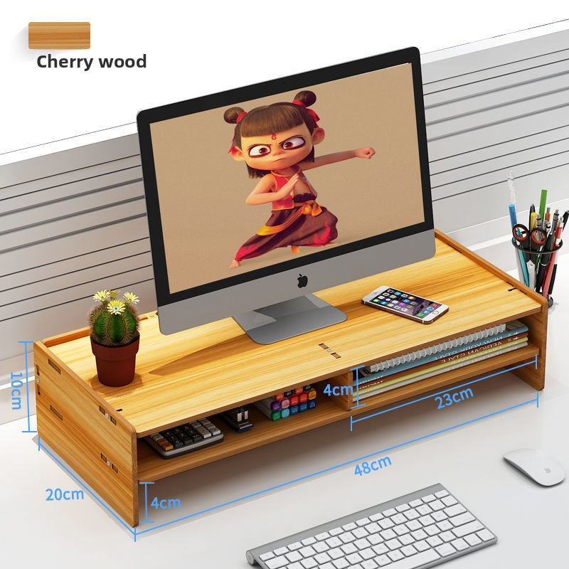 Ergonomic Desktop Rack with Storage Drawers