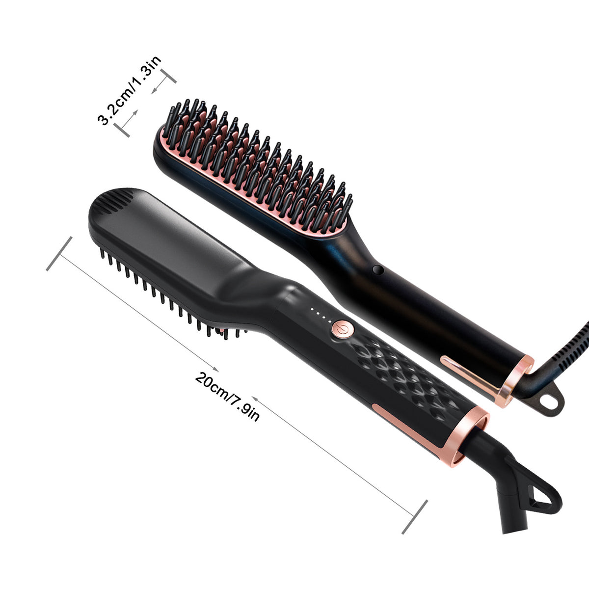 Multifunctional Hair Straightening and Curling Comb