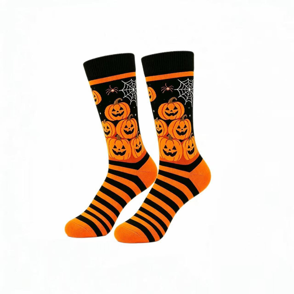 Halloween Themed Mid-Calf Cotton Socks