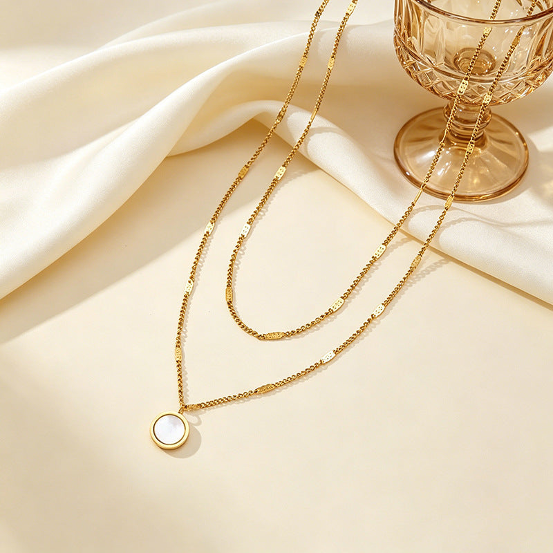 Round Stainless Steel Chain Clavicle Chain