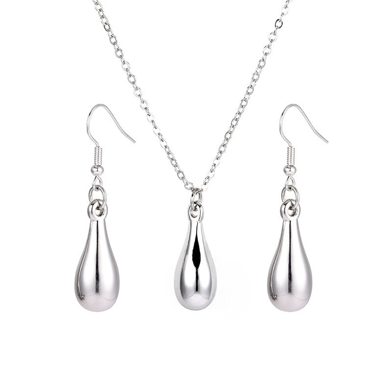 Water Drop Necklace and Earrings