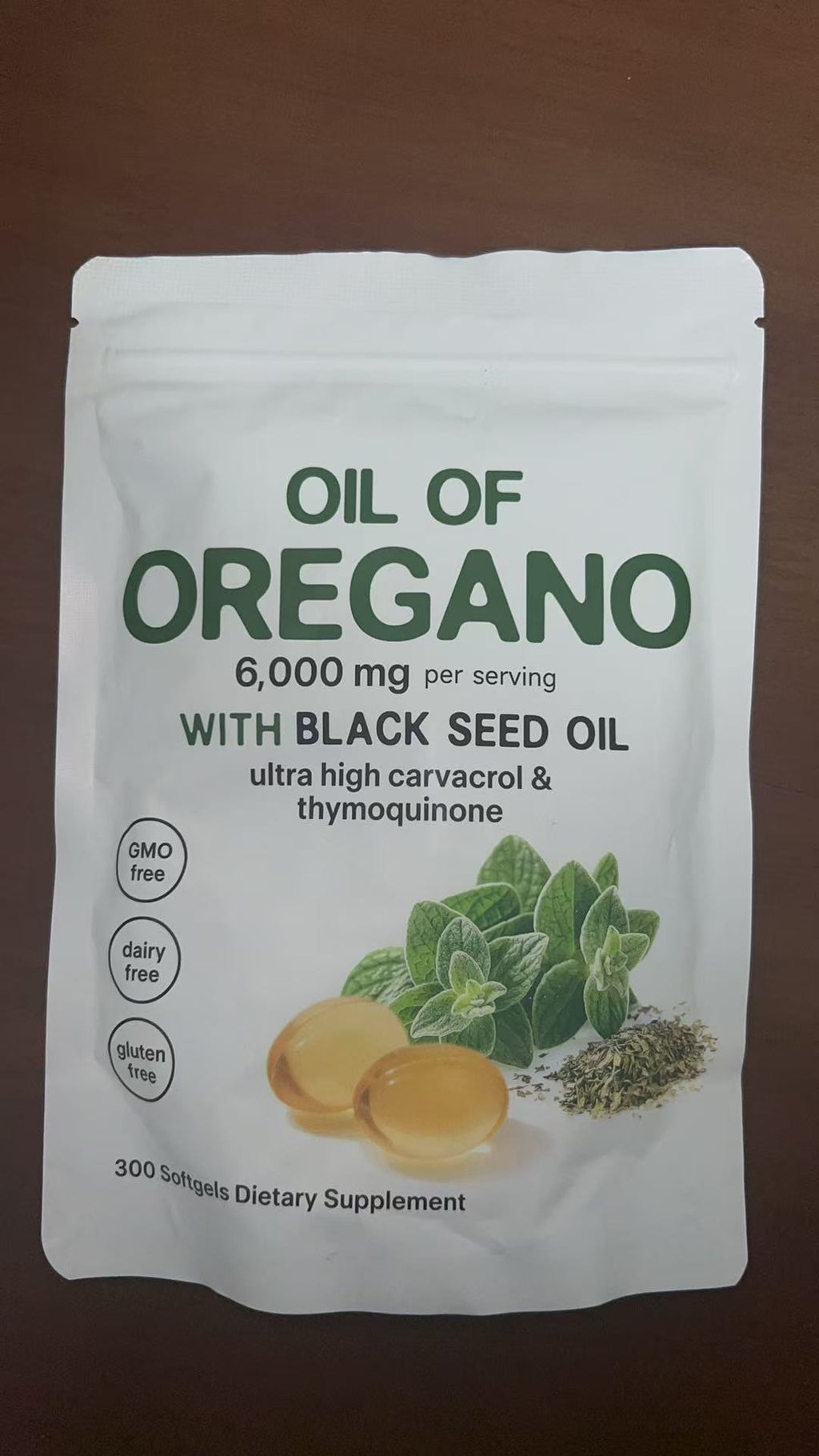 Oregano oil soft capsules