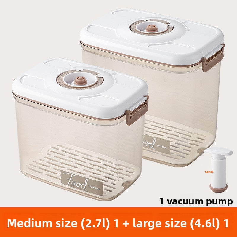 Electric vacuum storage box with air extraction function