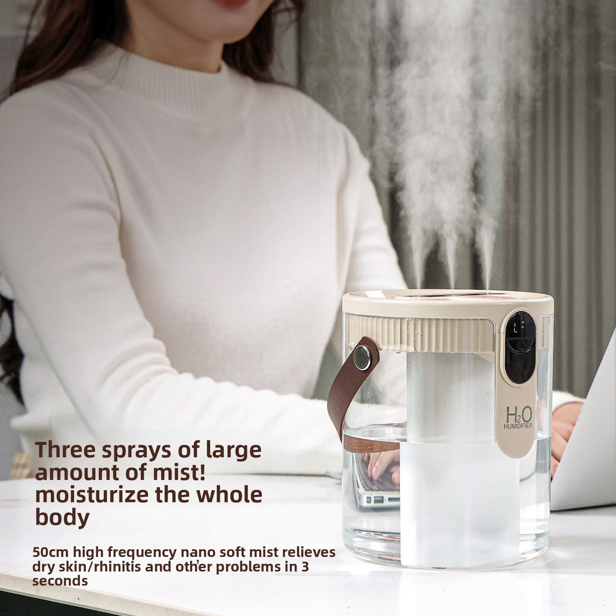 Wireless portable humidifier