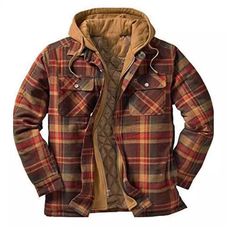 Men's Thickened Hooded Jacket
