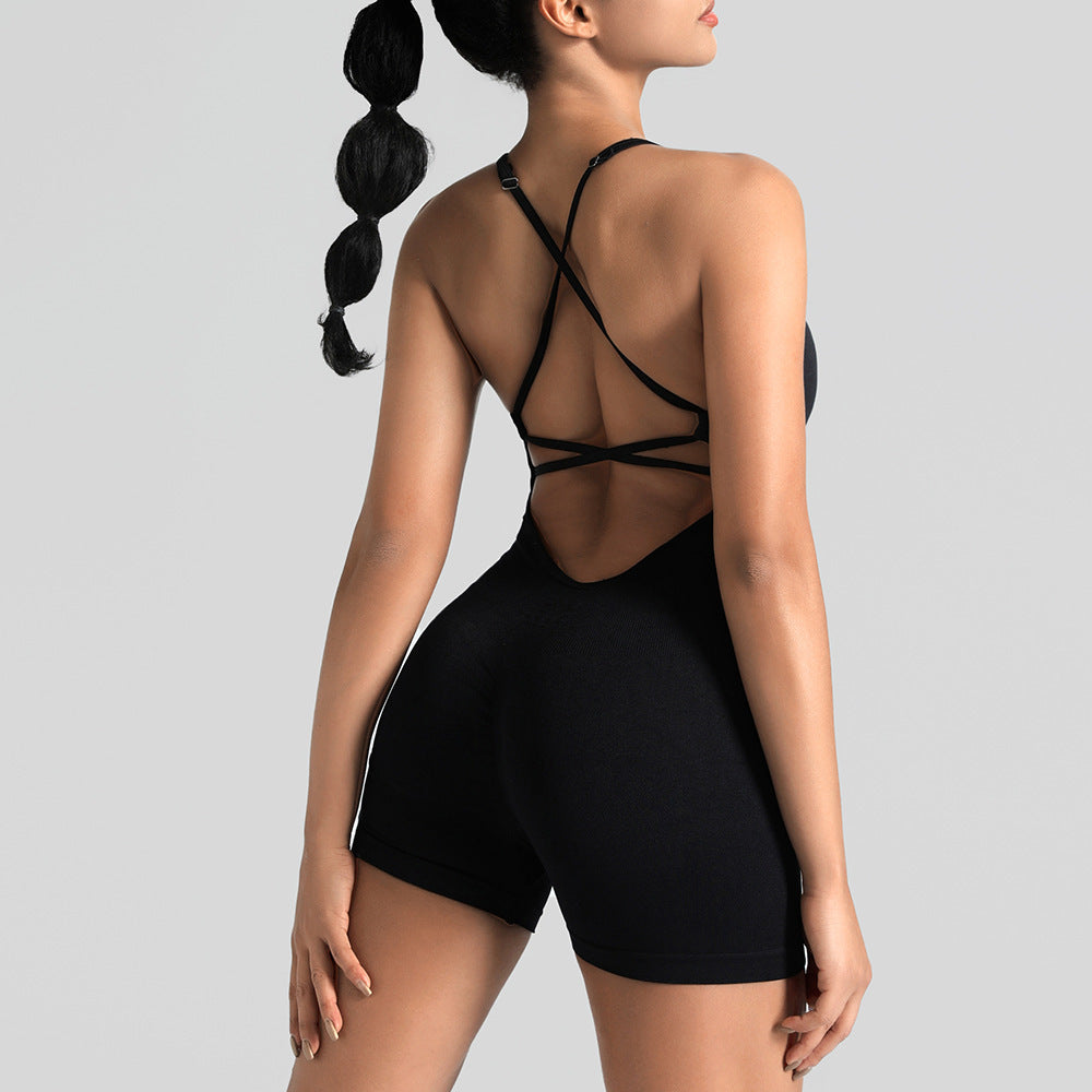 Women's Yoga Jumpsuit with Shorts