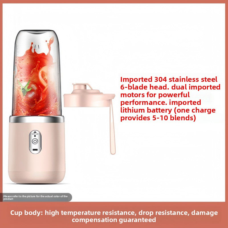 Portable Juicer, Compact Home Juice Cup, Fruit and Vegetable Blender