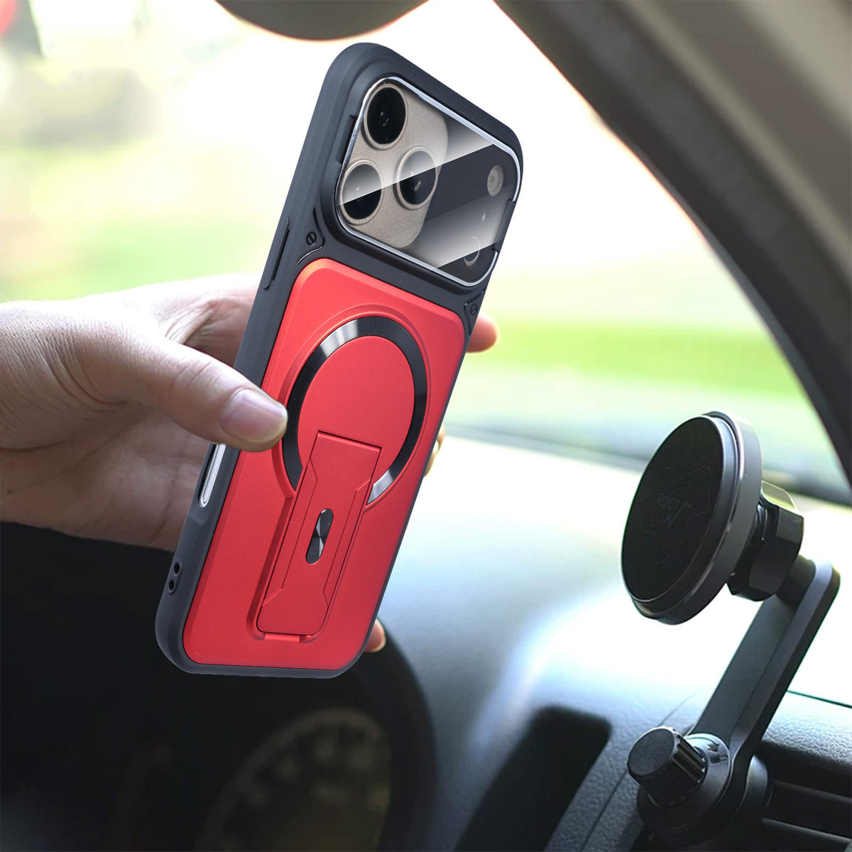 Magnetic Flip Phone Case with Stand