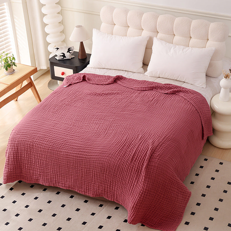 Large Size Plain Cotton Muslin Blanket