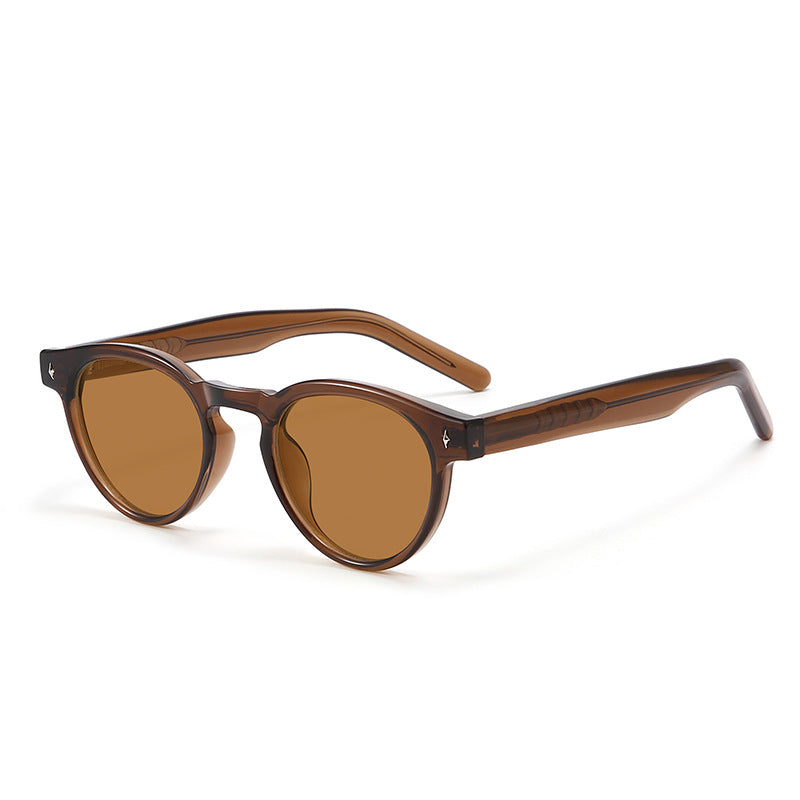 Retro Round Polarized Sunglasses