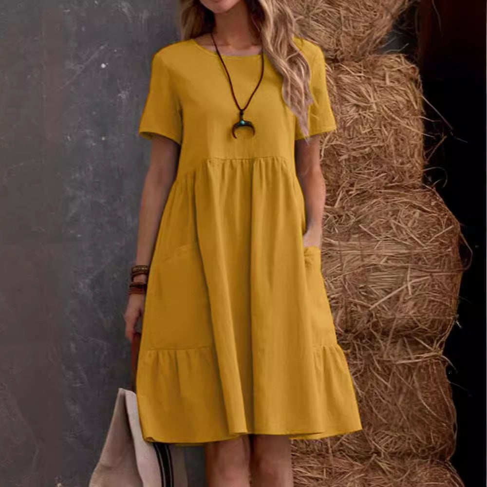 Round-neck dress