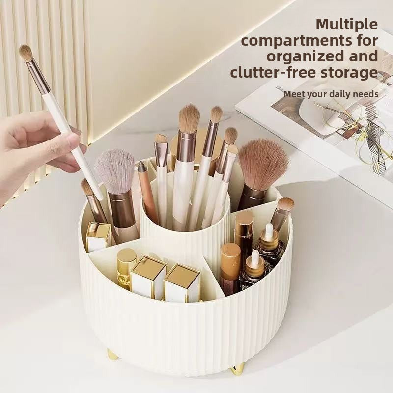 Desktop Rotary Cosmetic Brush Storage Cylinder Cosmetic Rack