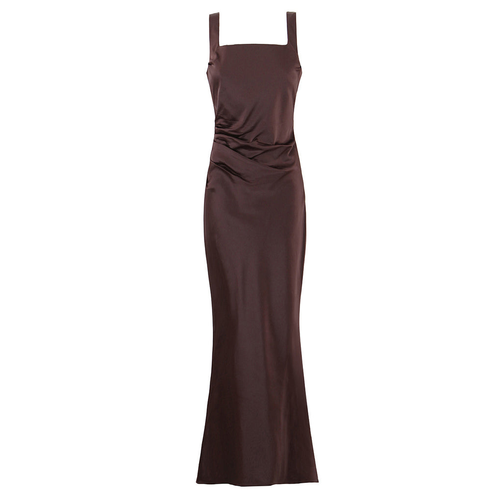 Elegant Halter Neck Fishtail Evening Gown