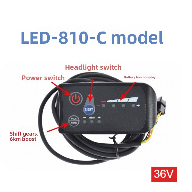 810 LED Display Instrument with Gear Shift