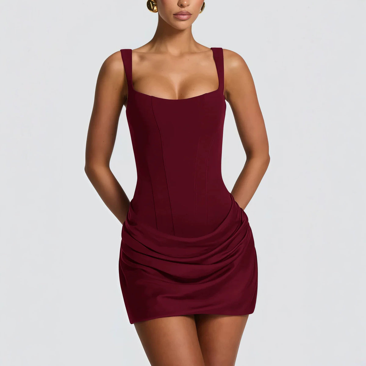 Womens Strapless Bodycon Dress