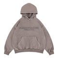 Retro Tassel Embroidered Letters Simple and Versatile Hooded Sweatshirt for Men