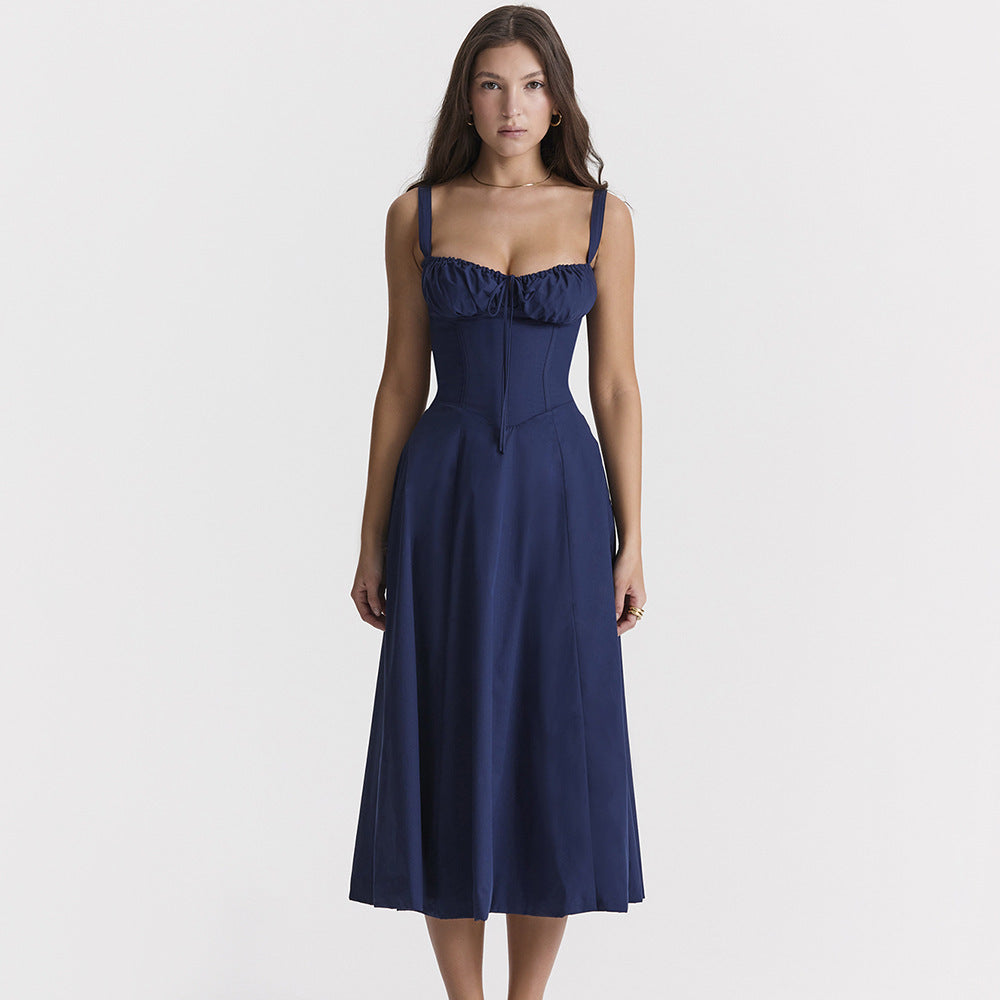 Strap Waist Sling Dress