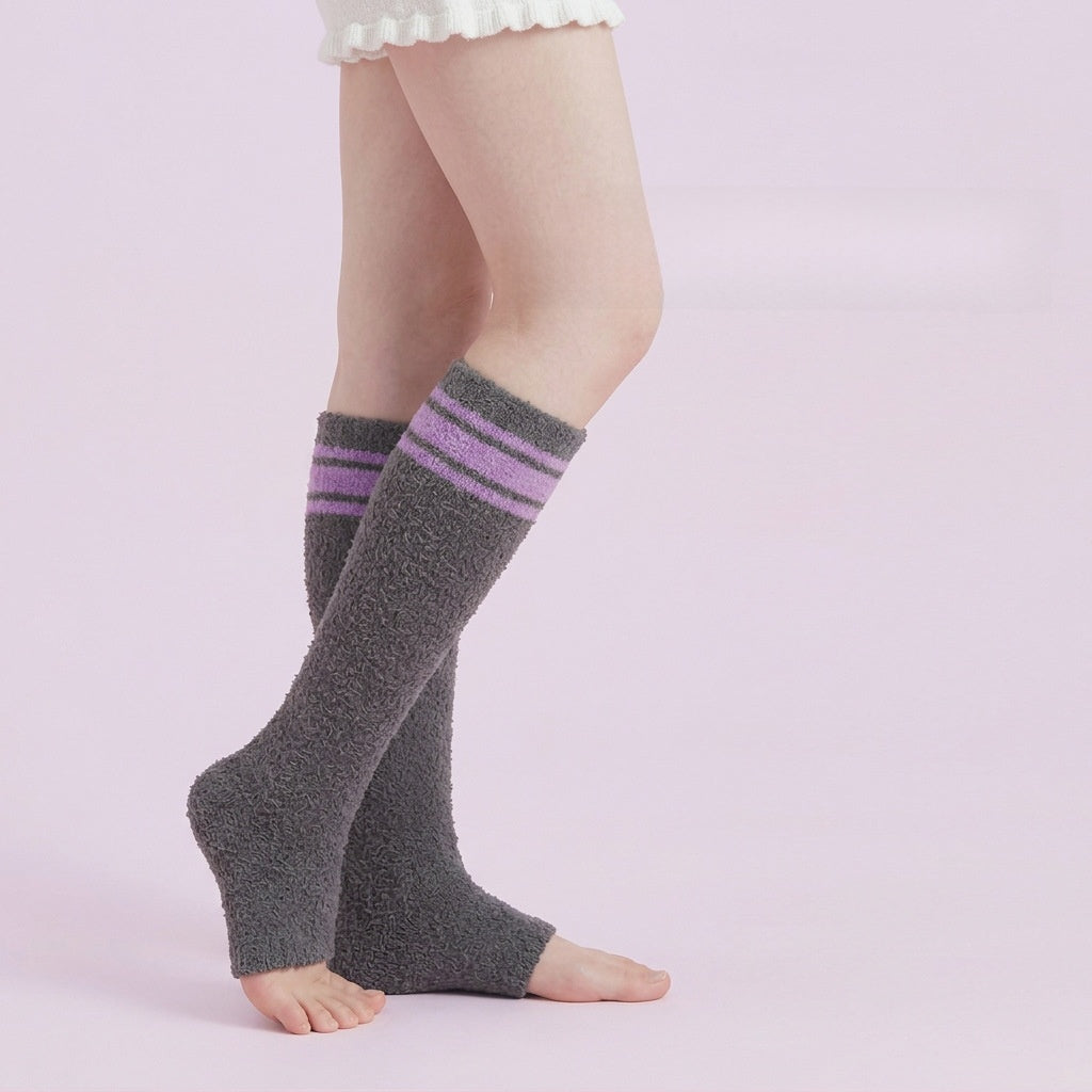 Women's Graduated Compression Socks Nylon Spandex Knee-High Solid Color Anti-Friction