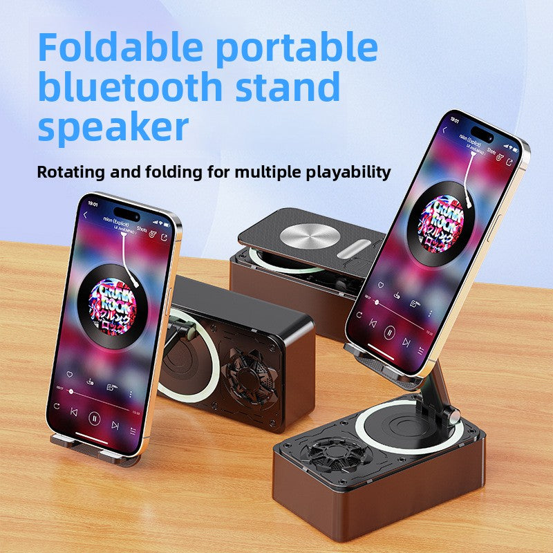 Rotating Tablet Stand with Bluetooth Speaker