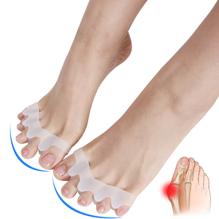 Silicone toe separators