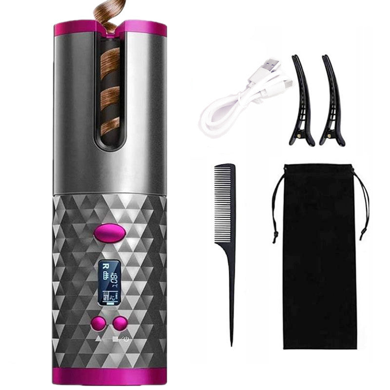 Automatic USB Charging Wireless Curling Iron