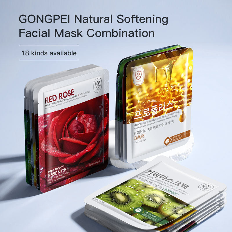 Plant Fruit Hydrating Brightening Facial Sheet Mask
