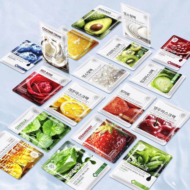 Plant Fruit Hydrating Brightening Facial Sheet Mask