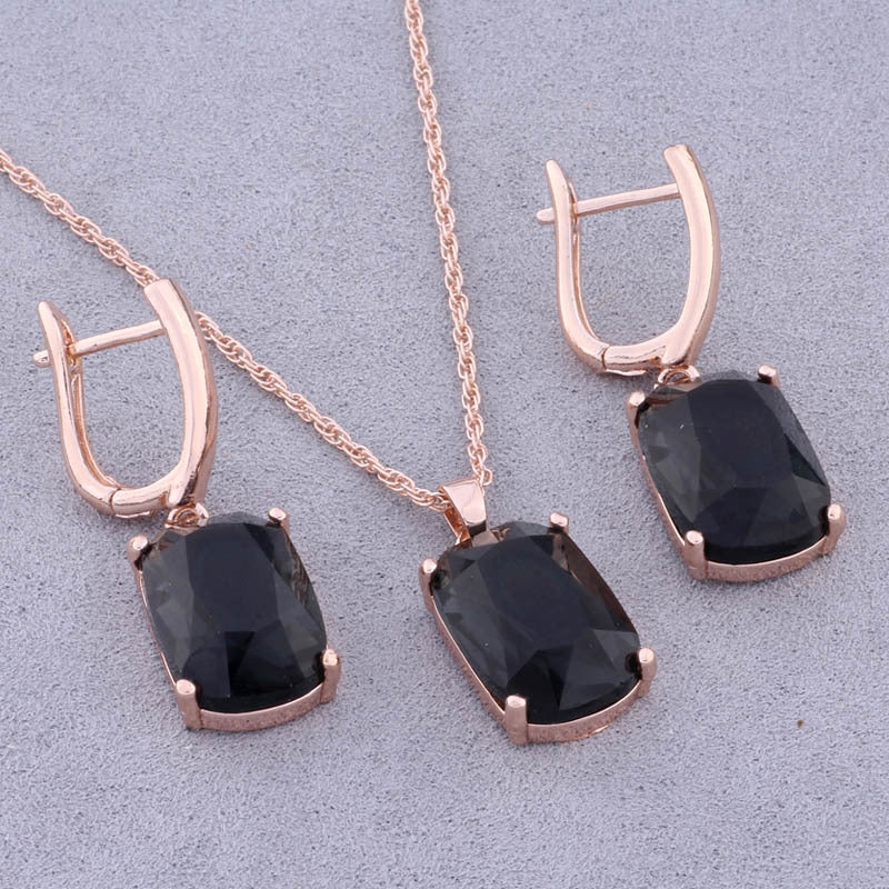 Minimalist Geometric Earrings and Necklace Set