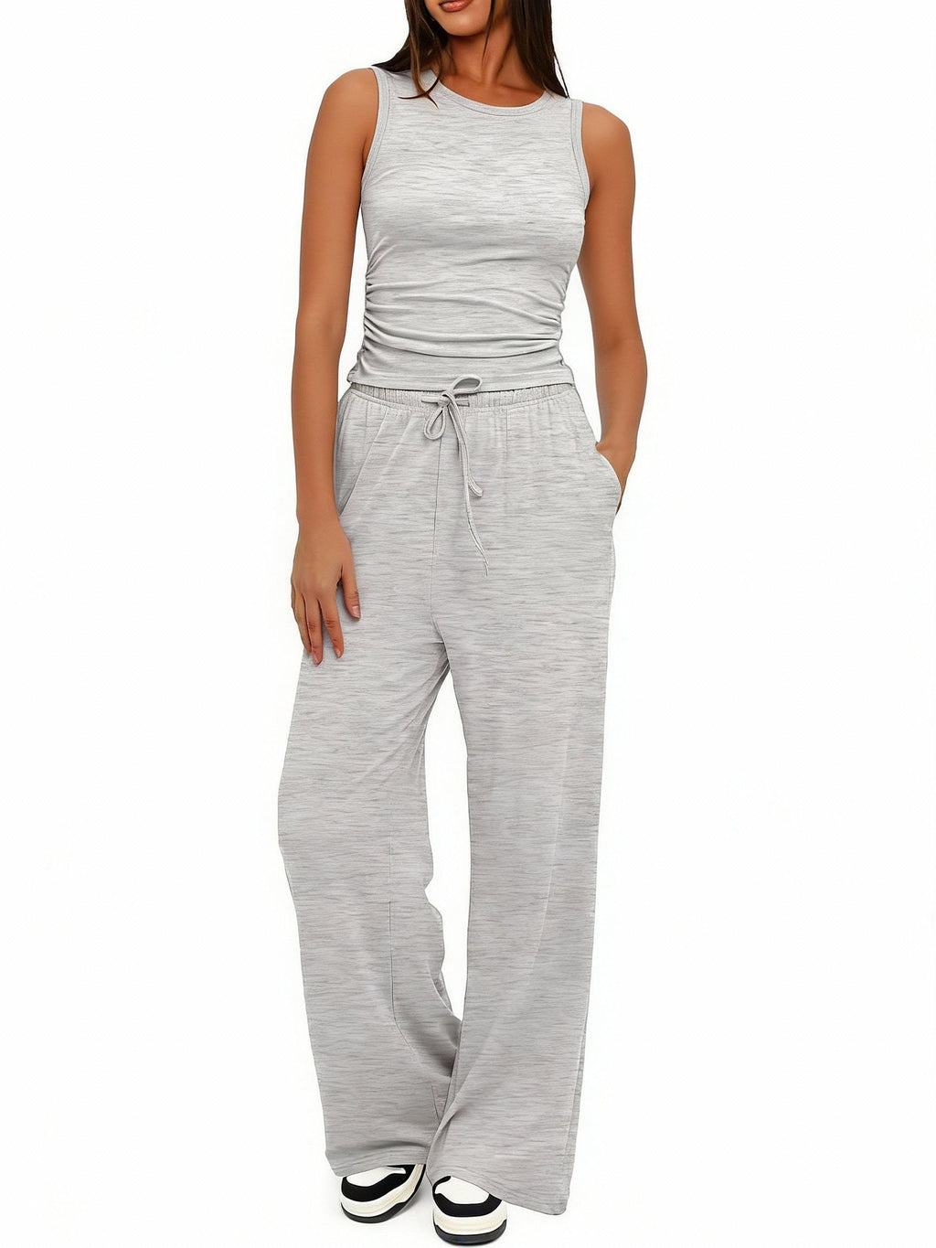 casual wide-leg pants