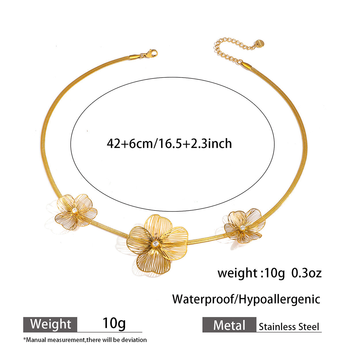 Hollow-out Flower Necklace