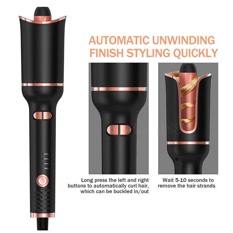 Automatic Curling Iron with Adjustable Temperature
