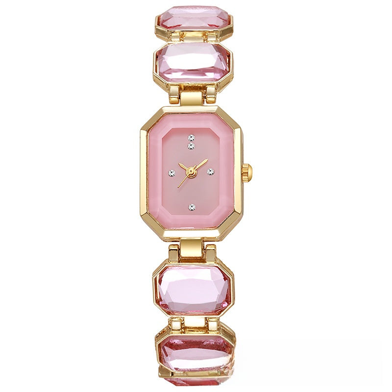 Square Crystal Quartz Watch
