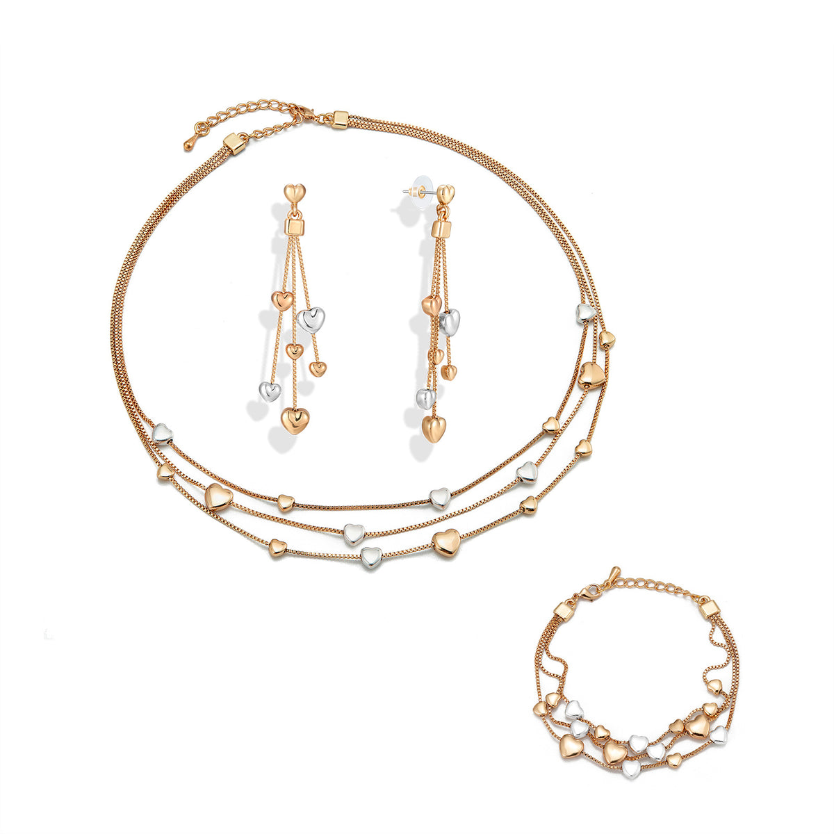 Heart Shape Geometric Metal Jewelry